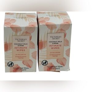 Victoria's Secret Coconut Milk & Rose Intimate Wipes Bundle ~ NEW